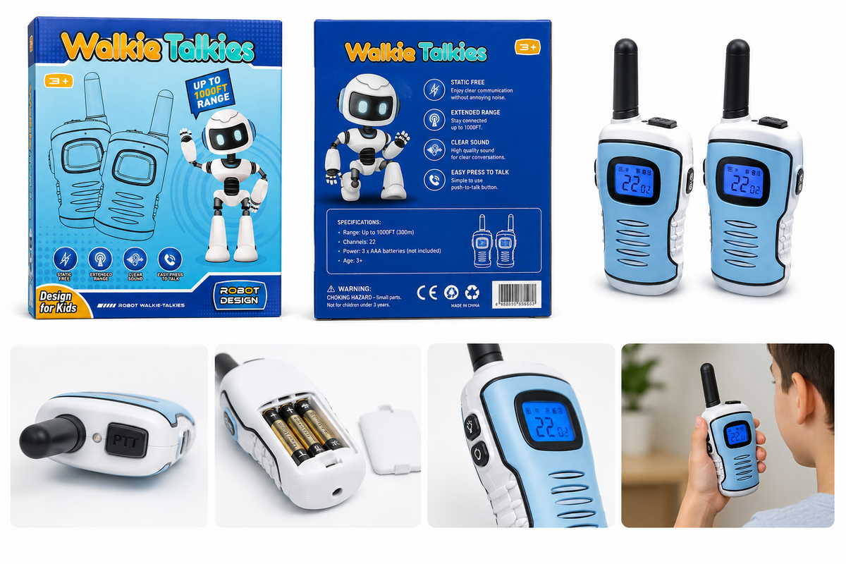 Kinder-Walkie 2er-Set